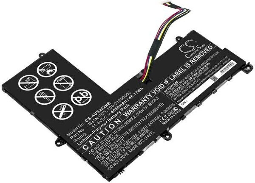 Batteri til bærbar PC for Asus E202SA-1A, E202SA-1E, R206SA og andre.