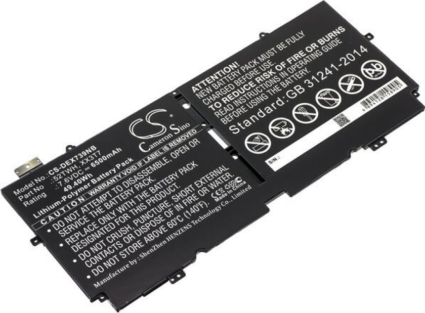 Batteri til bærbar PC for DELL XPS 13 7390