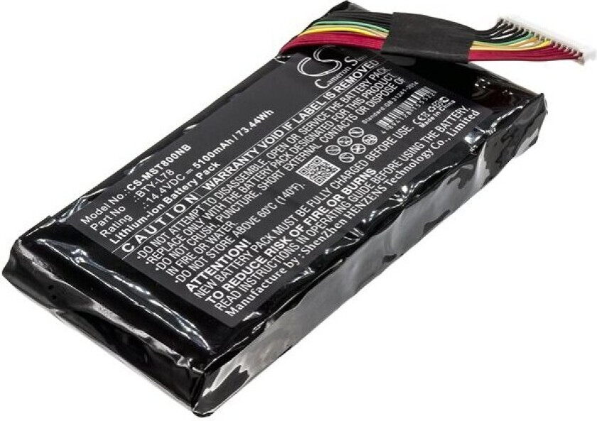 Batteri til bærbar PC for MSI WT75 8SM-028CA, GT75 8RF og andre