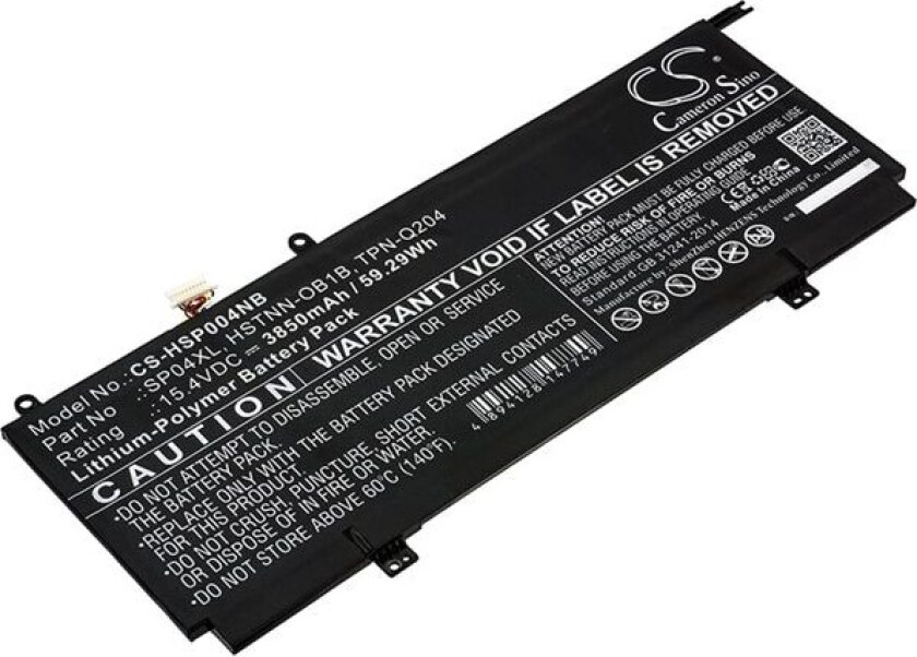 Batteri til bærbar PC for HP Spectre X360 13-AP0000NA og andre