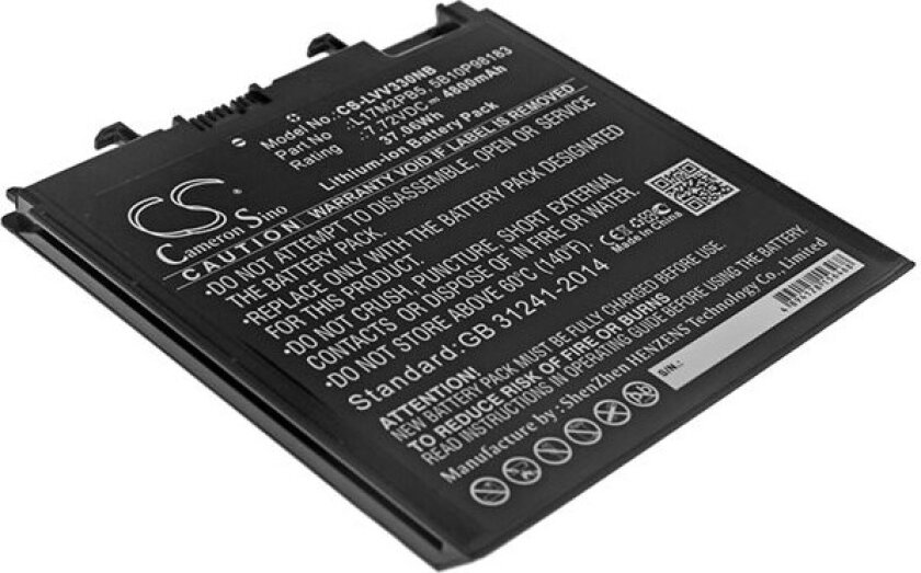 Batteri til bærbar PC for Lenovo V330-14, V330-14IKB-81B0004MGE og andre.
