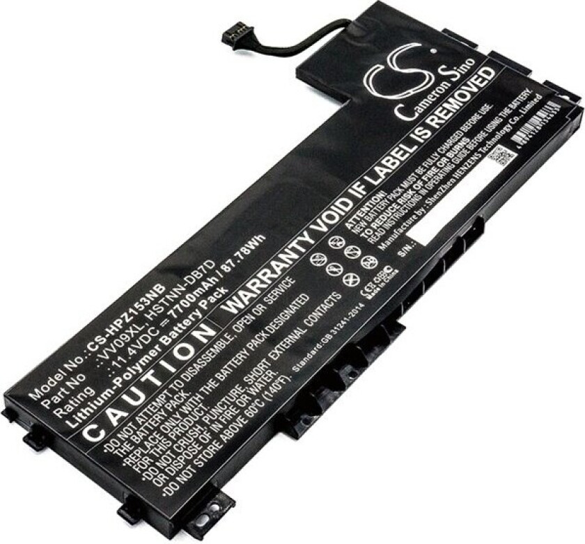 Batteri til bærbar PC for HP ZBook 15 G3, ZBook 17 G3, ZBook 15 G4 (1RR24ES) og andre