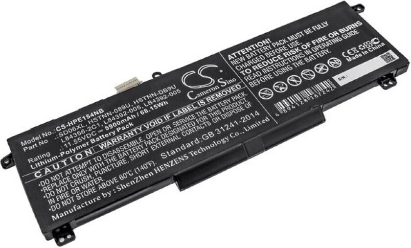 Batteri til bærbar PC for HP Omen 15-EK0004TX, Omen 15-EK0011TX og andre