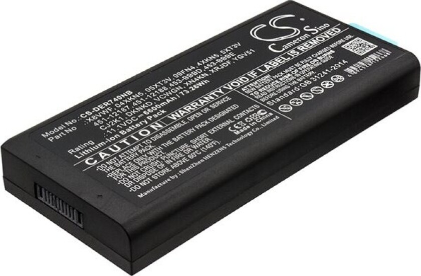 Batteri til bærbar PC for DELL Latitude 14 Rugged 7404 og andre.