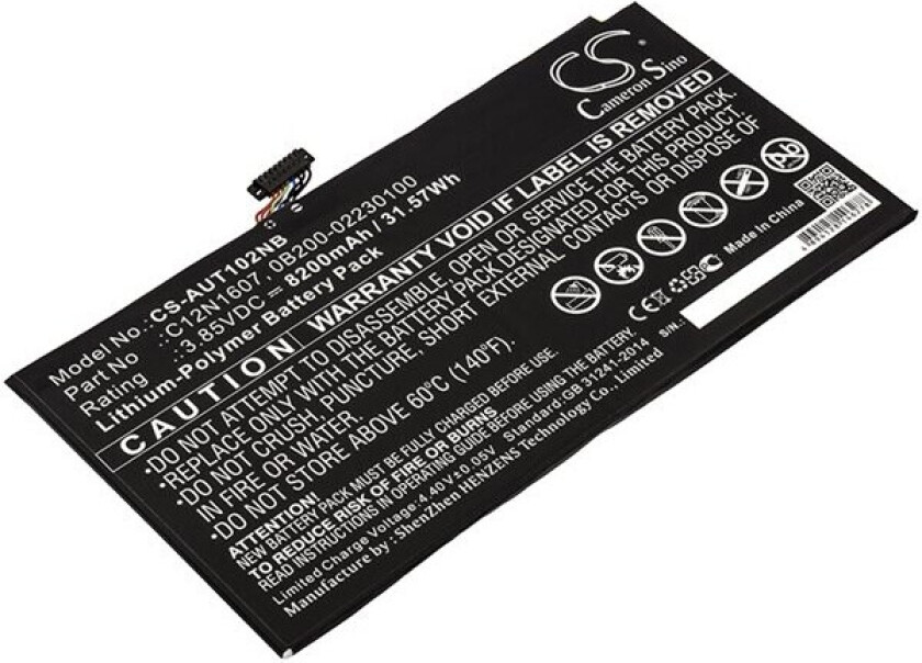 Batteri til bærbar PC for Asus Transformer Mini, T102H, T102HA og andre.