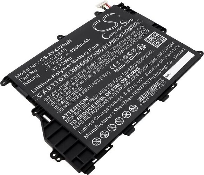 Batteri til bærbar PC for Asus A420UA, A420UA-EK115T, F420UA og andre.