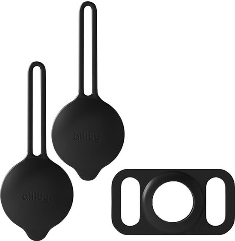 Allity etui for AirTag 3-pakning – Svart