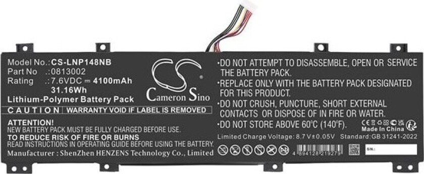 Batteri til bærbar PC for Lenovo IdeaPad 100S-14IBR, IdeaPad 100S-14IBR 80R9 og andre.