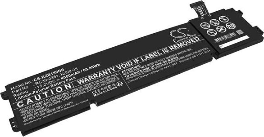 Batteri til Bærbar PC for Razer Blade 15 Base, RZ09-0369x