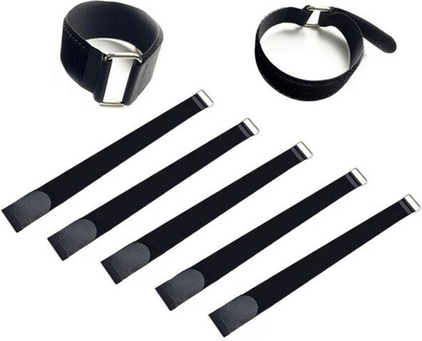 Stoppstropper for robotgressklipper til trampoline, 5 x 100 cm (5-pk)