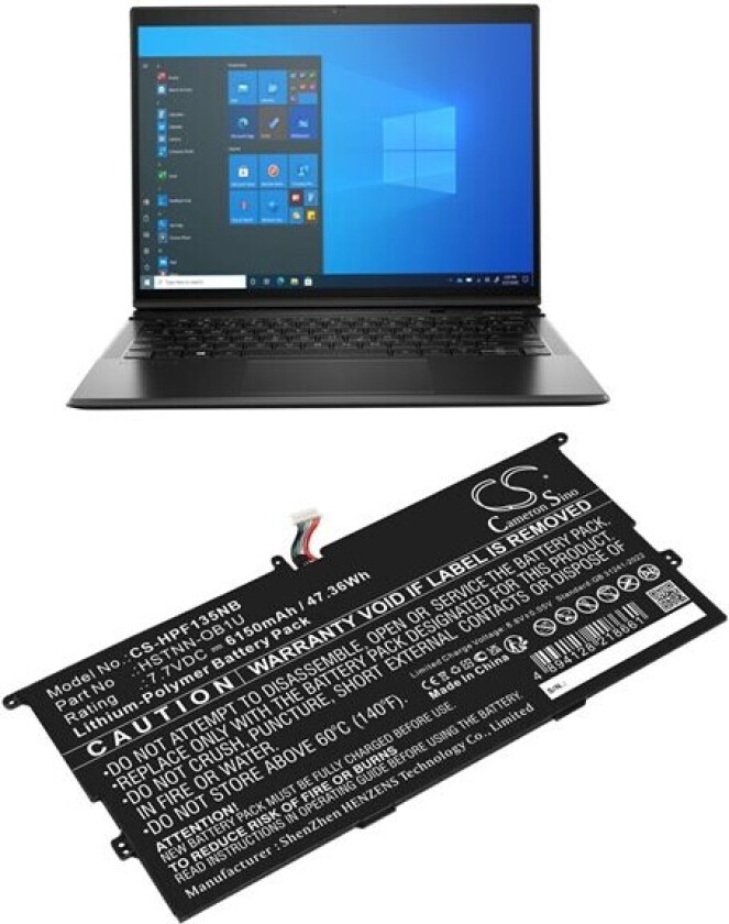 Batteri til bærbar PC for HP Elite Folio 13,5 tommer 2-i-1