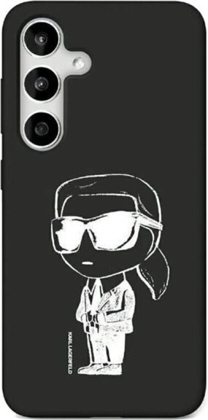 silikonetui Graffiti med magnet til Samsung Galaxy S25 - Svart