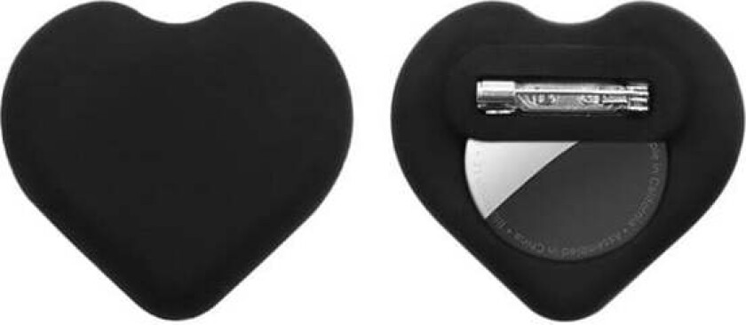 Hjerteformet silikonholder for Apple AirTag - svart