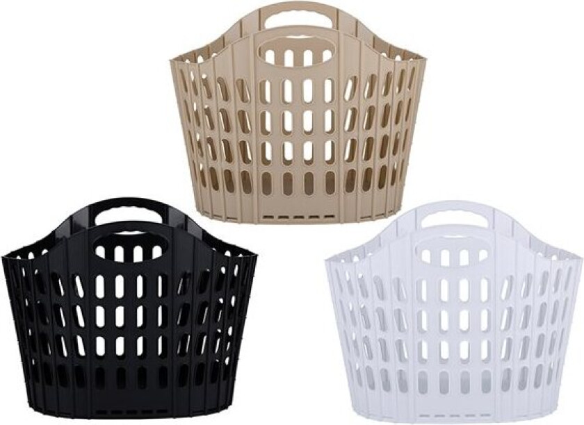 Sammenleggbar skittentøyskurv 25L