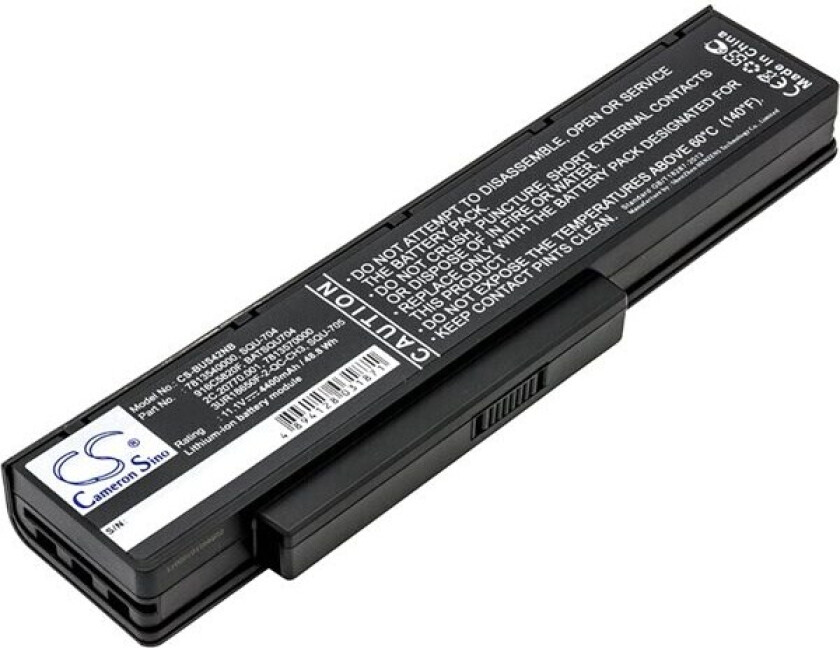 Batteri til bærbar PC for Packard Bell EasyNote MH35, EasyNote MH36 og andre.