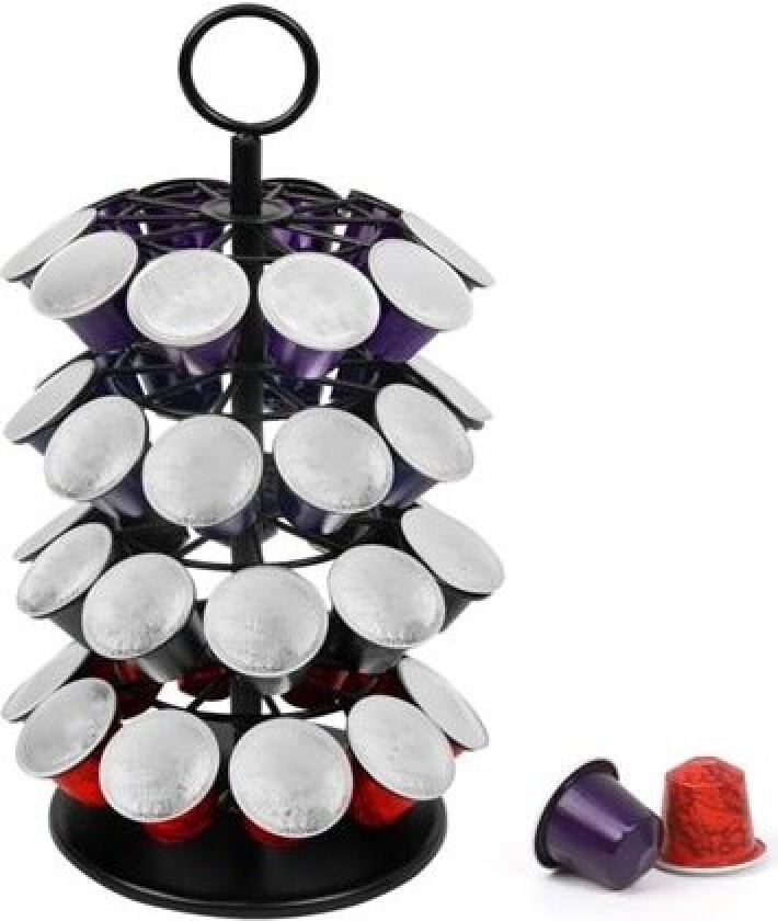 Oppbevaringsstativ for kaffekapsler - plass til 40 Nespresso-kapsler