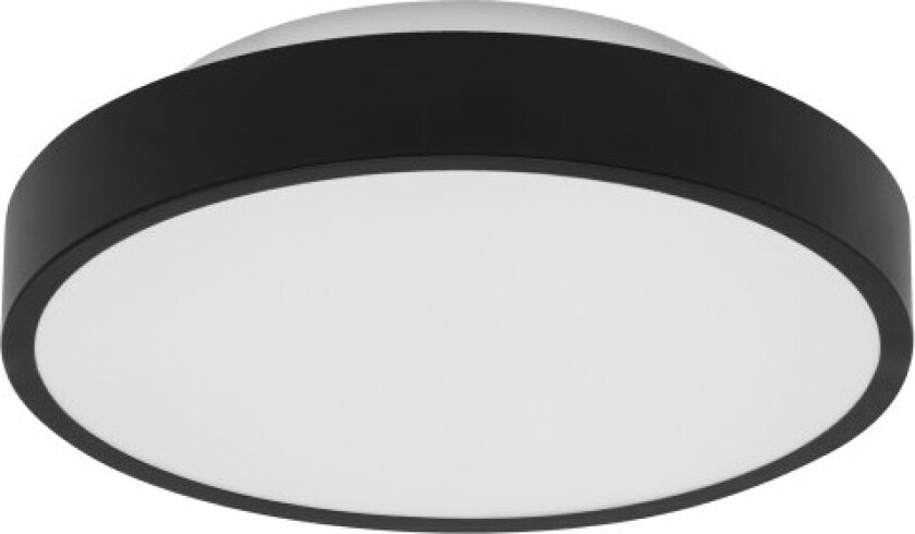 Smart+ Wifi Backlight plafond, fargeendring + hvit, Ø35 cm, sort