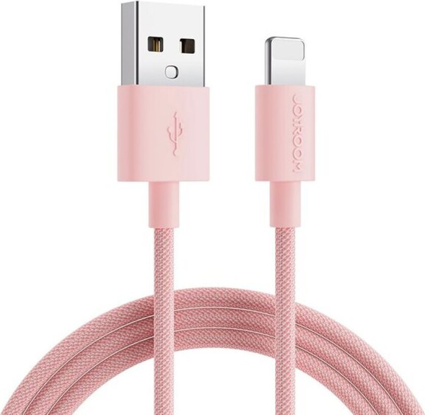 USB-kabel USB til Lightning 2,4A 2 m - Rosa