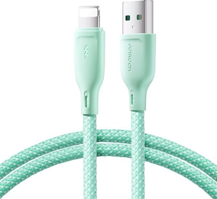 Multi-Color USB-kabel - USB til Lightning 3A 1m - Grønn