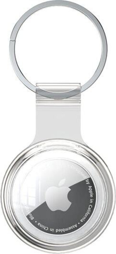 Vanntett Airtag Holder med nøkkelring - Gjennomsiktig