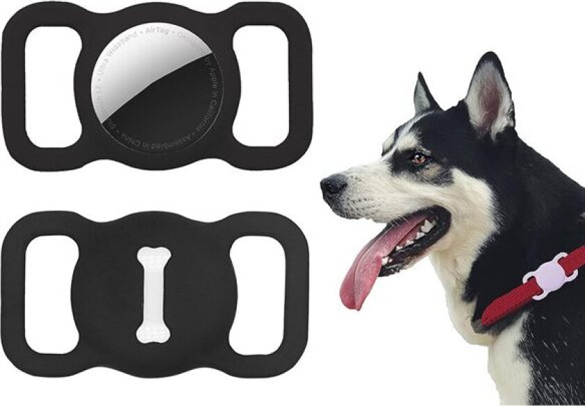 Airtag-Holder for halsbånd - Sort