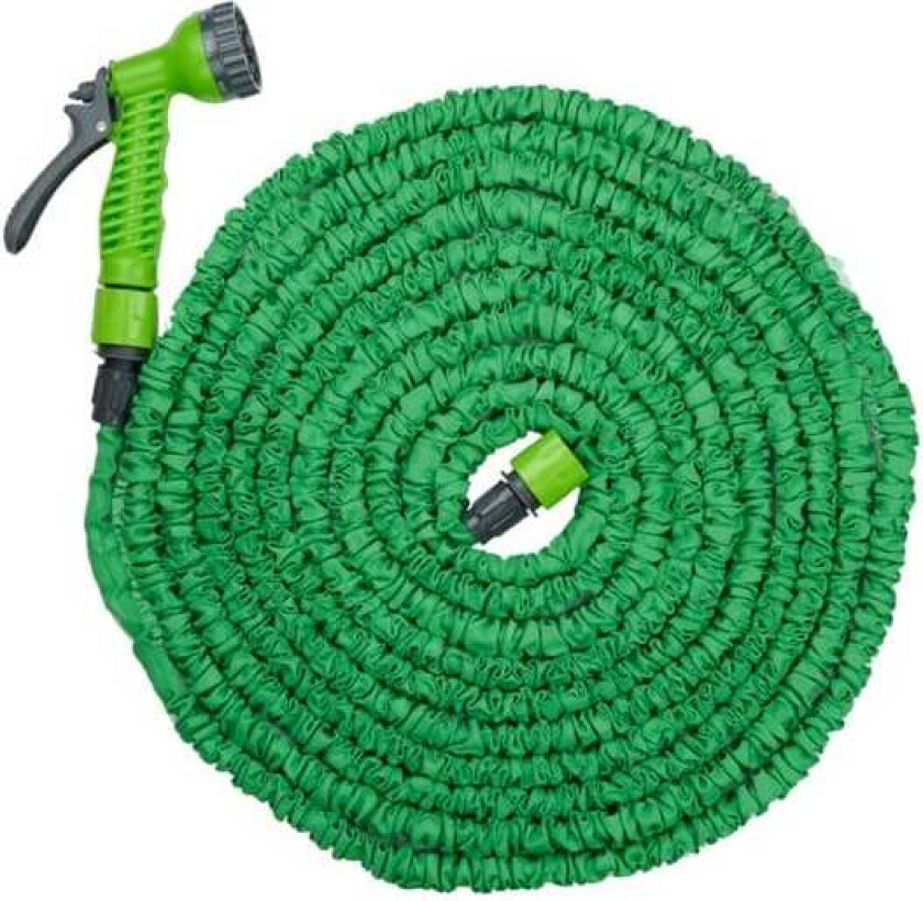 Fleksibelt slangesett med uttrekkbar lengde 10-20 meter