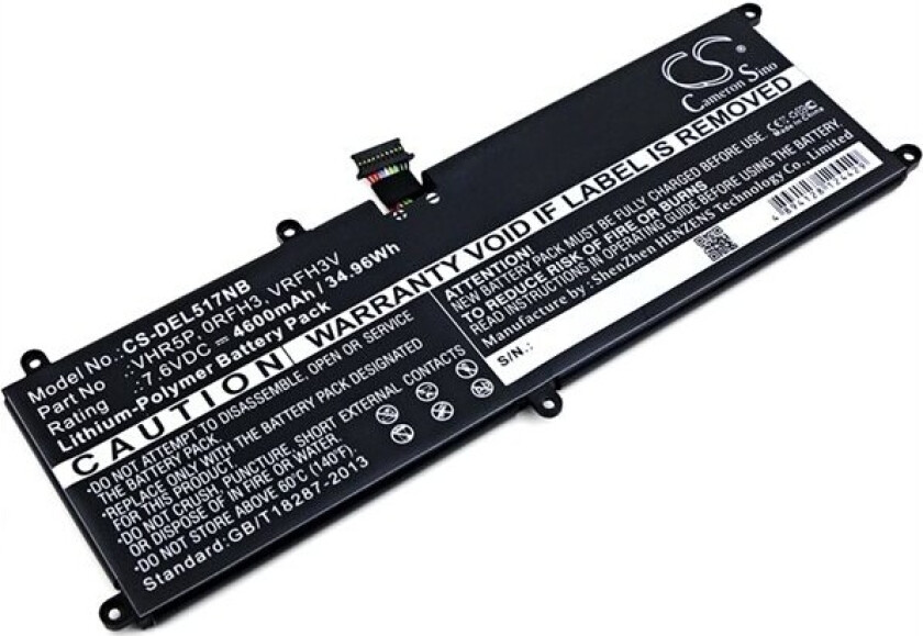 Batteri til bærbar PC for DELL Latitude 11 5175, Latitude 11 5179 og andre.