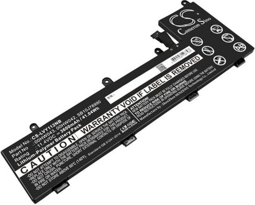 Batteri til bærbar PC for Lenovo ThinkPad Yoga 11e Chromebook, Yoga 11e 20GC og andre.