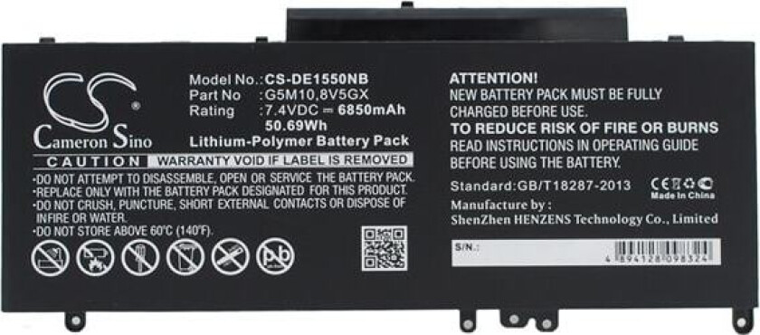 Batteri til bærbar PC for DELL Latitude E5550, Latitude 15 5000 og andre.