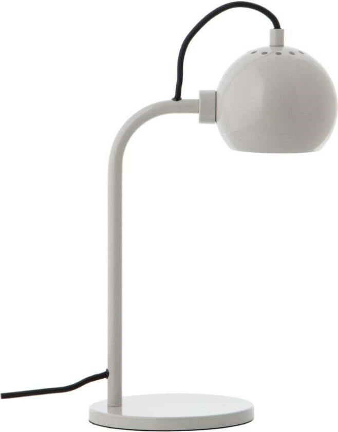 - Ball Single Bordlampe Glossy Pale Grey