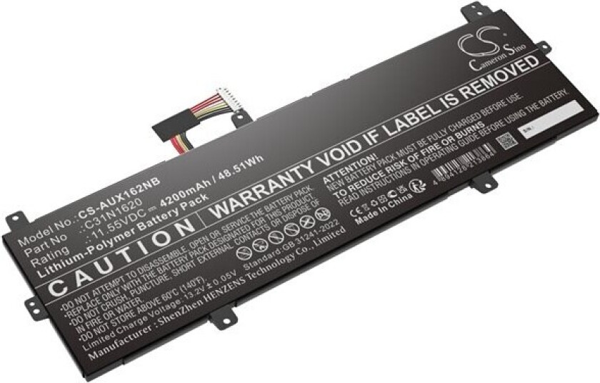 Batteri til bærbar PC for Asus BX430, BX430UA, BX430UQ og andre.