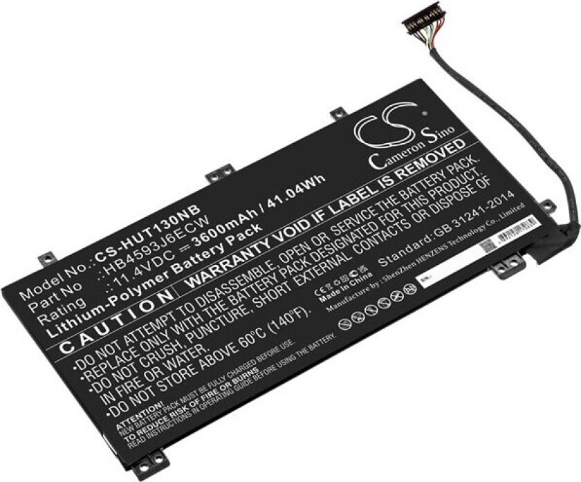 Batteri til bærbar PC for Huawei MateBook 13, MateBook 13 i7 og andre.