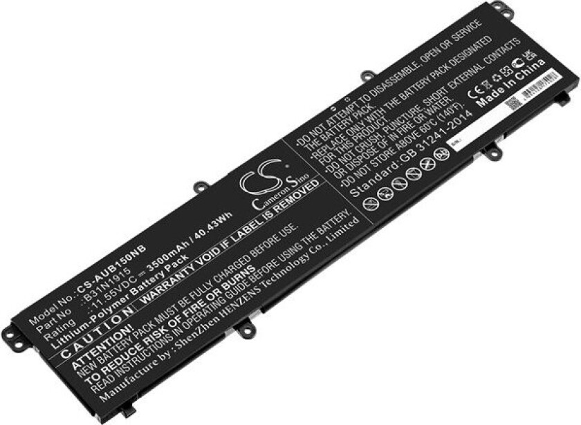 Batteri til bærbar PC for Asus Expertbook B1500C og andre.