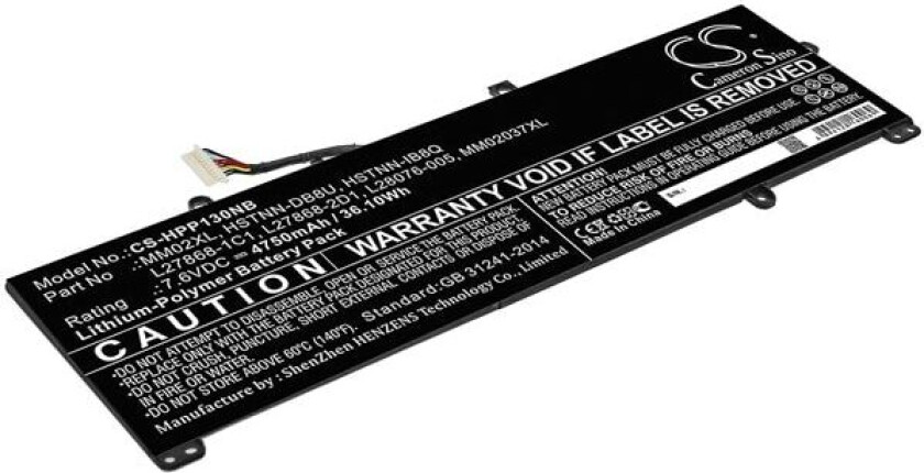 Batteri til bærbar PC for HP Pavilion 13-AN0006TU 5GR09PA og andre