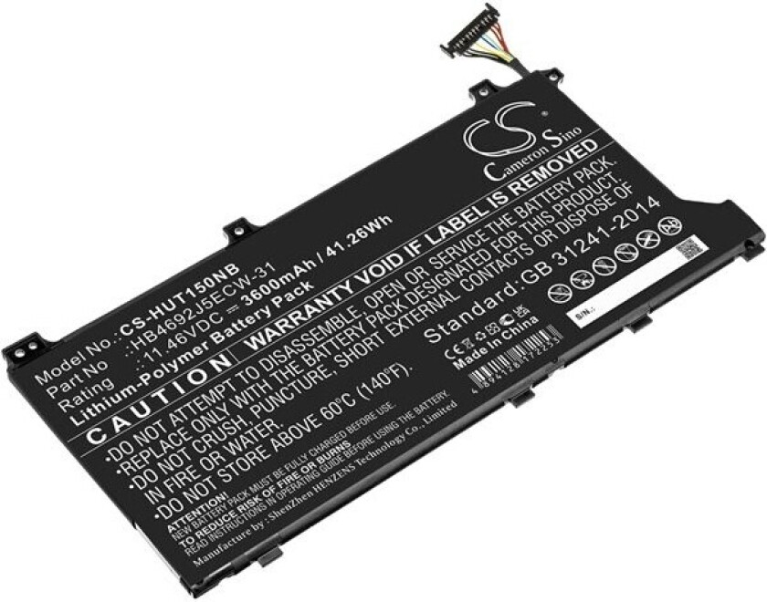 Batteri til bærbar PC for Huawei MateBook D 15 2020, MateBook D 15 og andre.