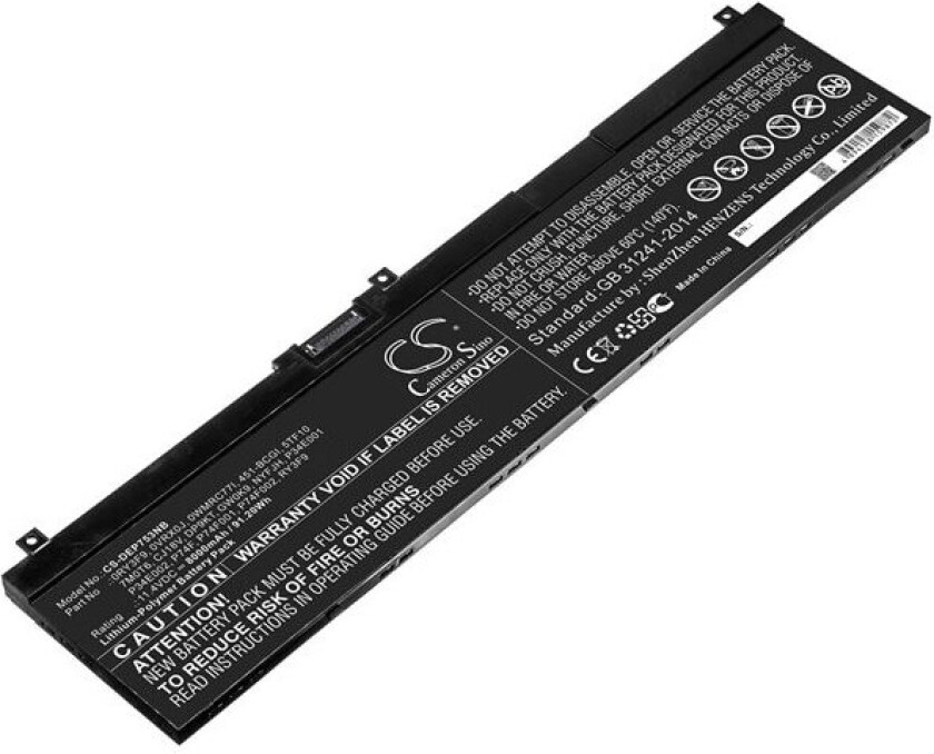 Batteri til bærbar PC for DELL Precision 7330, Precision 7540 osv.