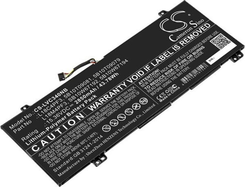 Batteri til bærbar PC for Lenovo IdeaPad C340-14IWL, IdeaPad C340-14API og andre.