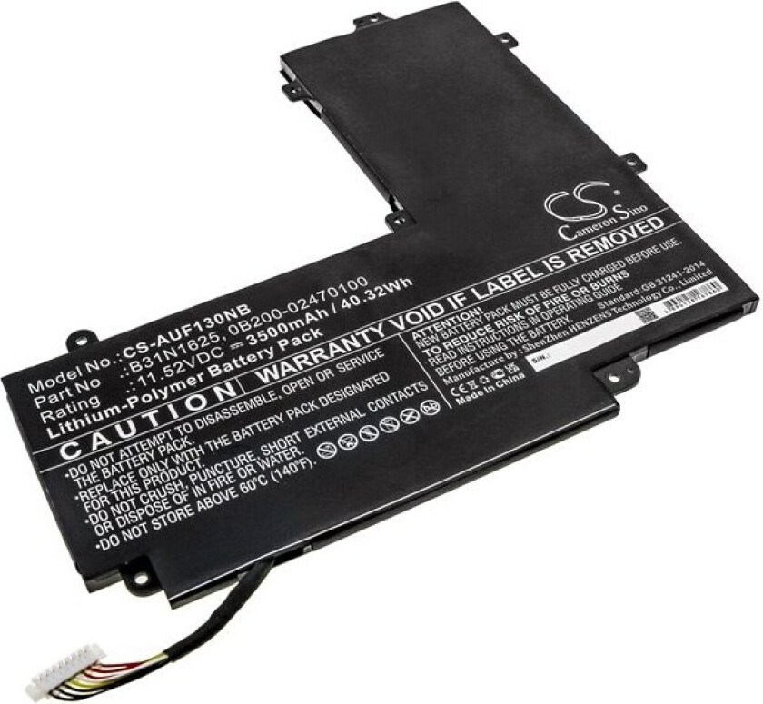 Batteri til bærbar PC for Asus VivoBook Flip 12 TP203NAH-BP054T, TP203MAH-1G og andre.