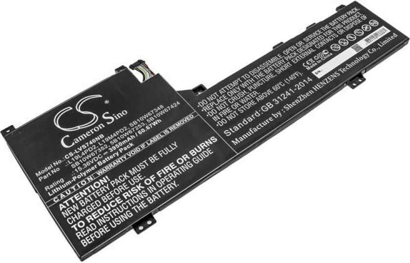 Batteri til bærbar PC for Lenovo Yoga S740 14, IdeaPad S740-14IIL
