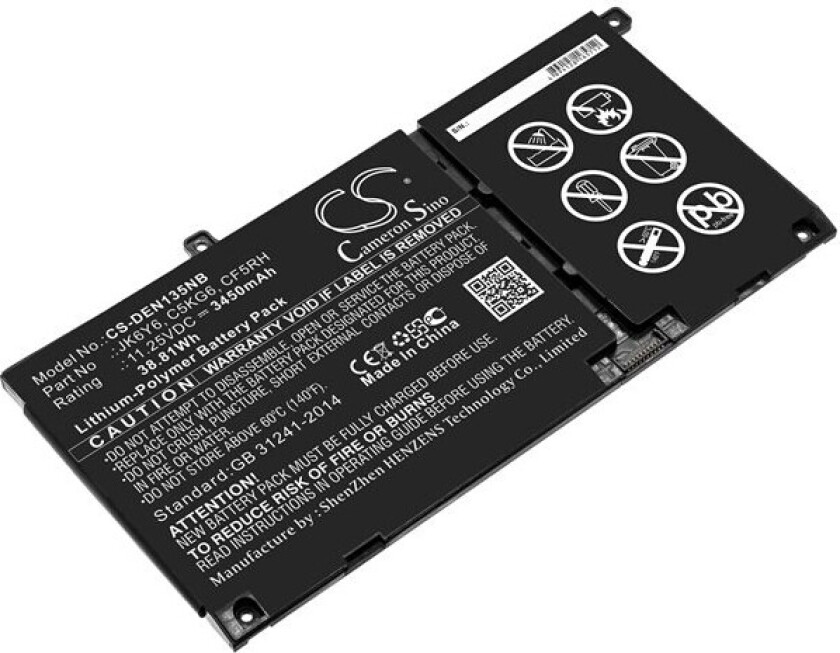 Batteri til bærbar PC for DELL Inspiron 13 5301, Vostro 14 5402 og andre