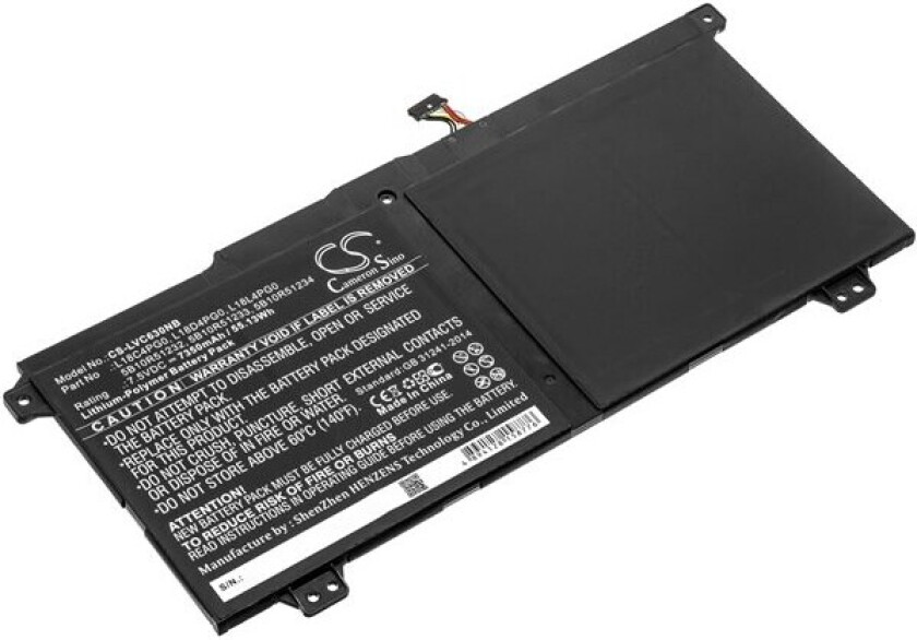 Batteri til bærbar PC for Lenovo Yoga Chromebook C630, Chromebook C340-15
