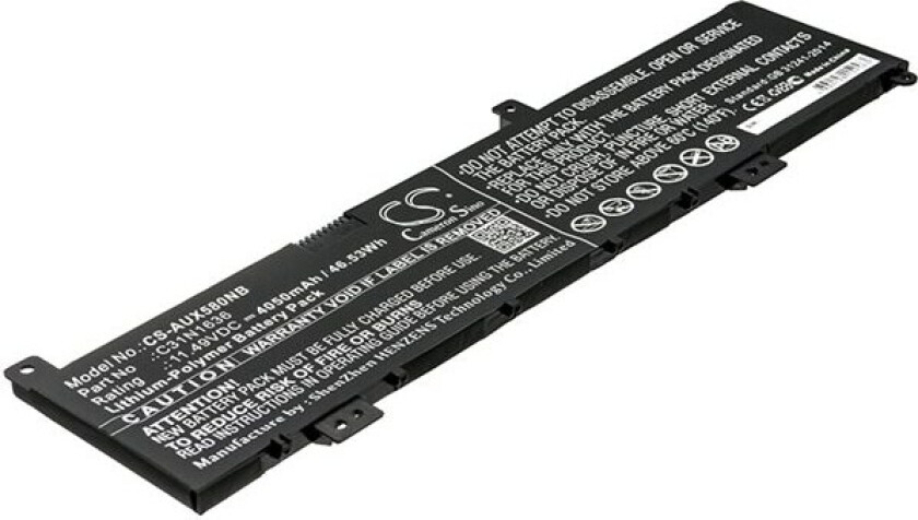 Batteri til bærbar PC for Asus VivoBook Pro 15, N580, N580GD og andre.