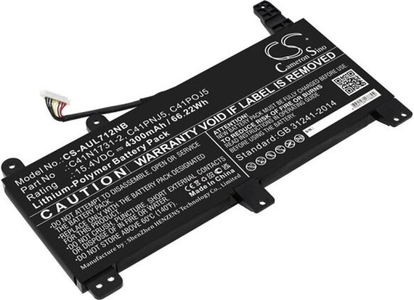 Batteri til bærbar PC for Asus ROG Strix G17 G712LW-EV251T og andre.