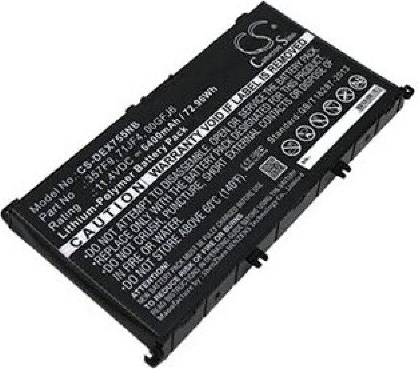 Batteri til bærbar PC for DELL Inspiron 15 7559, INS15PD, INS15PD-1548B og andre.