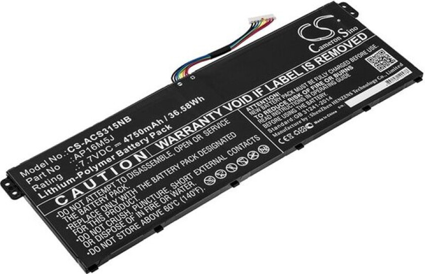 Batteri til bærbar PC for Acer Aspire 3 A315-21, Aspire 3 A315-51 og andre.