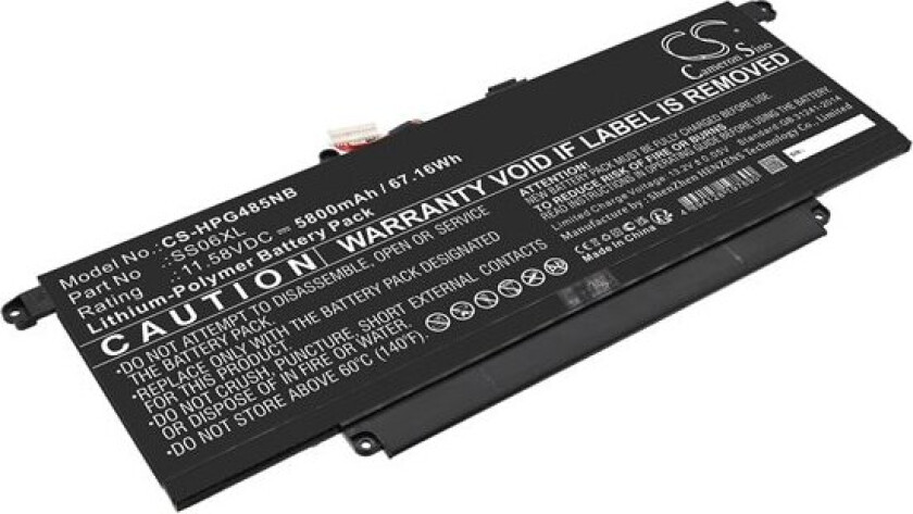 Batteri til bærbar PC for HP Dragonfly G4 85H83PA, Dragonfly G4 819A0EA og andre