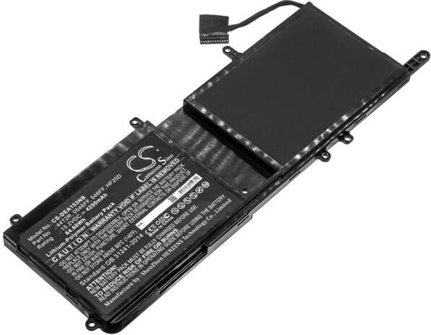 Batteri til bærbar PC for DELL Alienware 15 R3 Max-Q, ALW15C-D2508S og andre.