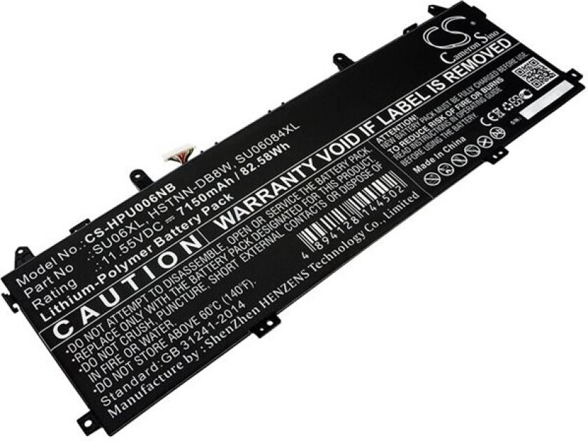 Batteri til bærbar PC for HP Spectre X360 15-DF0000 og andre
