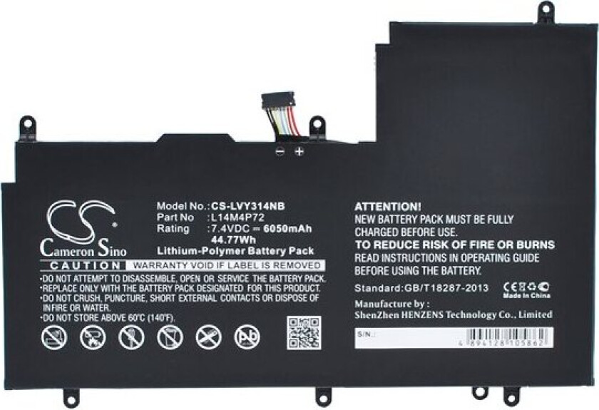 Batteri til bærbar PC for Lenovo Yoga 3 14, Yoga 700 14ISK, Yoga 3 1470 og andre.