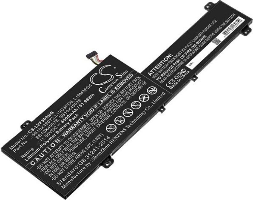 Batteri til bærbar PC for Lenovo IdeaPad Flex 5, IdeaPad Flex 5 81CA001KUS og andre.